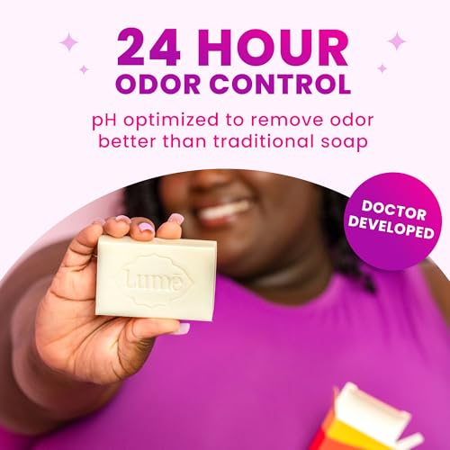 Lume Acidified Body Cleansing Bar Set - 8.5 oz, 3 Scents (Tangerine, Lavender, Unscented)