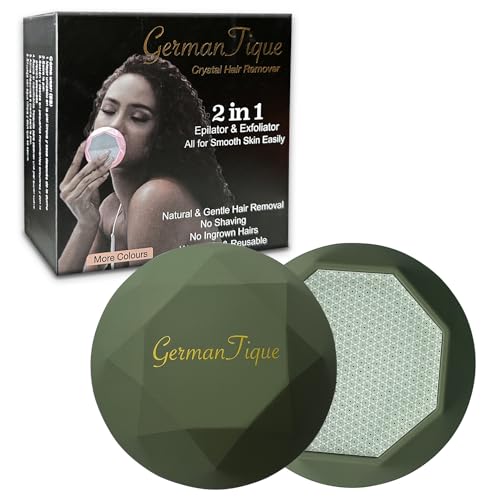 Crystal Hair Eraser Painless Hair Removal & Exfoliation - Olive Green