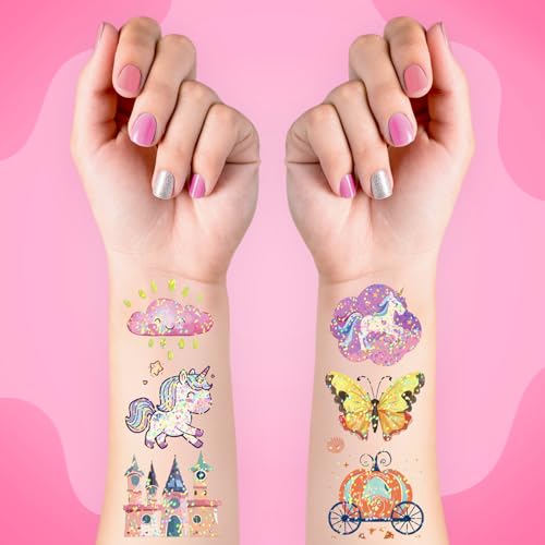 Creepy Halloween Temporary Tattoos - 4-Sheet Skeleton Claw Hand Fake Tattoo Stickers Set for Adults & Teens, Left & Right Hand Designs, Waterproof Gothic Party Tattoos