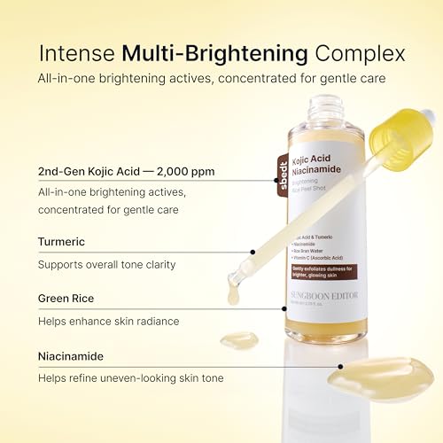 SUNGBOON EDITOR Kojic Acid Brightening Serum for Dark Spots & Even Skin Tone - 1.01 fl oz