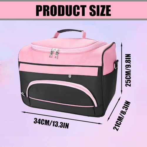 Large Capacity Hairdresser Bag with Handle and Shoulder Strap for Salon Tools
