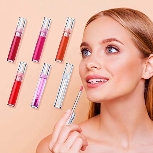 30 Pcs Clear Lip Gloss Containers 5ml Refillable Lipstick Tubes with Brushes