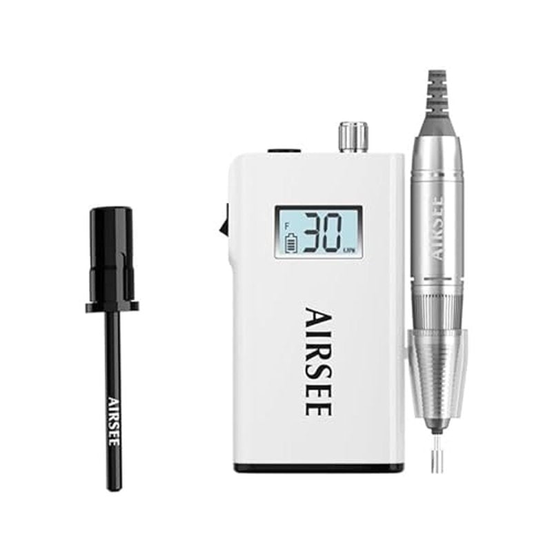AIRSEE Nail Drill Mandrel Bit for Efile Sanding Bands and EB Rechargeable 30000RPM Electric Nail Drill Professional
