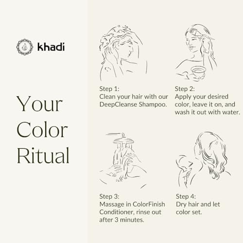 KHADI Vegan Hair Color Conditioner - Instant Shine & Combability, 5 fl oz