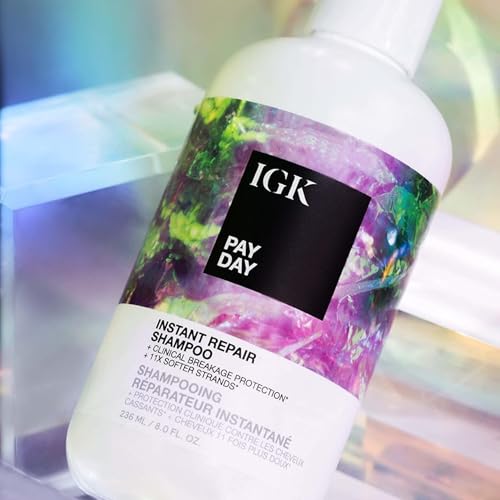 IGK Pay Day Instant Repair Shampoo 33.8 Oz Sulfate-Free Damaged Hair Care - Pack of 1