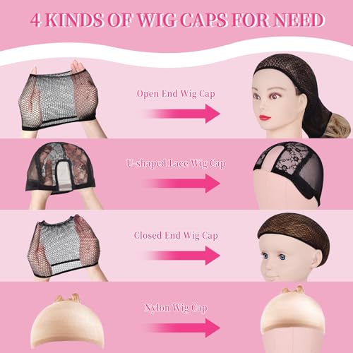 Pink 22-Inch Mannequin Head with Tripod Stand for Wig Making & Display - Variation of Pink / 22inch
