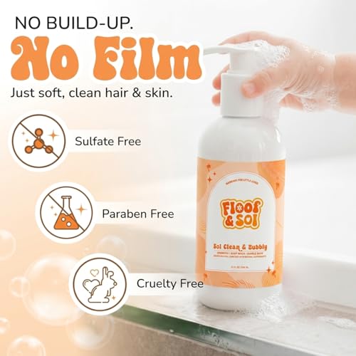 Baby Tear-Free Shampoo & Body Wash 10 Oz - Gentle Sensitive Skin