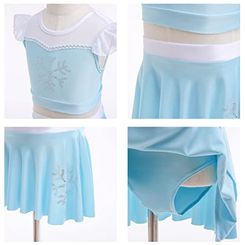 DYMCII Girls Princess Swimwear Two-Piece Tankini Set Bathing Suits Outdoors Beach Surfing Water Park Summer Swimsuits