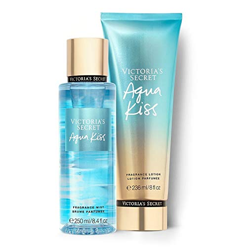 Victoria's Secret Aqua Kiss Fragrance Mist & Lotion Set - Fresh Edition