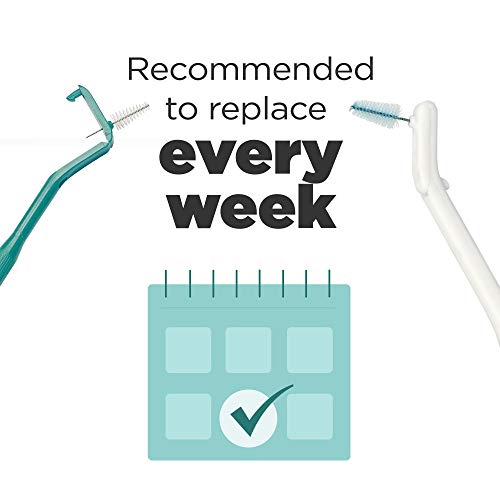Interdental Brush Refills - Wide Go-Betweens for Plaque Removal, 2 Pack, 18 Packs