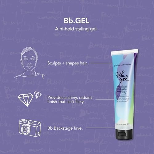 Hair Gel Sculpting Medium for All Hair Types - Flexible, Shine & Flake-Free Finish - 5 Oz