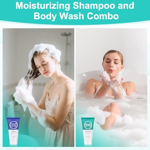 Travel Size Shampoo & Body Wash Set - 100 Pack, 0.7 oz/20 ml, Individual Sealed Tubes - Variation of 100