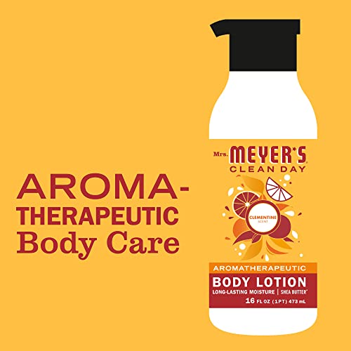 Mrs. Meyer's Clementine Body Lotion for Dry Skin - Moisturizing Non-Greasy 16 fl oz (Pack of 3)