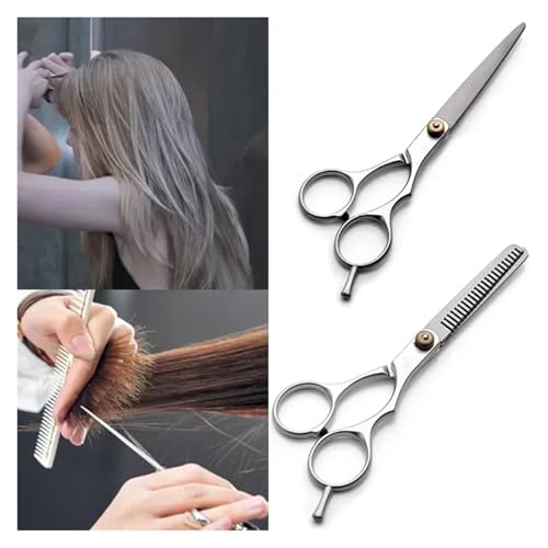 EOFNWKER Hairdressing Scissors 6" Stainless Hairdressing Scissors get a Haircut(Type-7pcs1)