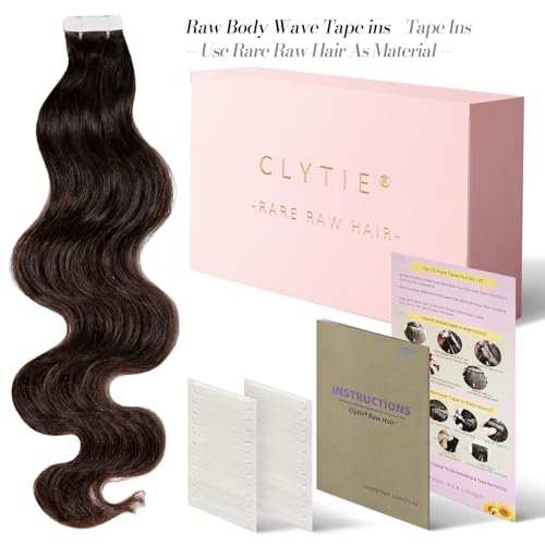 Clytie Raw Body Wave Tape-in Human Hair Extensions 18 Inch - 20 Pieces