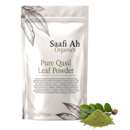 Qasil Powder Face Body Hair Cleanser 5 oz - Organic Traditional Somali Beauty Ritual