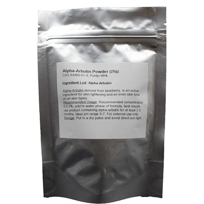 Alpha Arbutin Powder, Pure 99%, Even Skin Tone, 25g