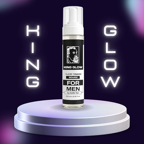Self Tanner for Men - Fast-Drying Water-Based Sunless Tanning Foam with Mitt