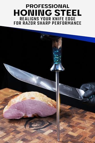 10-Inch Stainless Steel Honing Rod for Knife Maintenance - Durable, Rust-Resistant