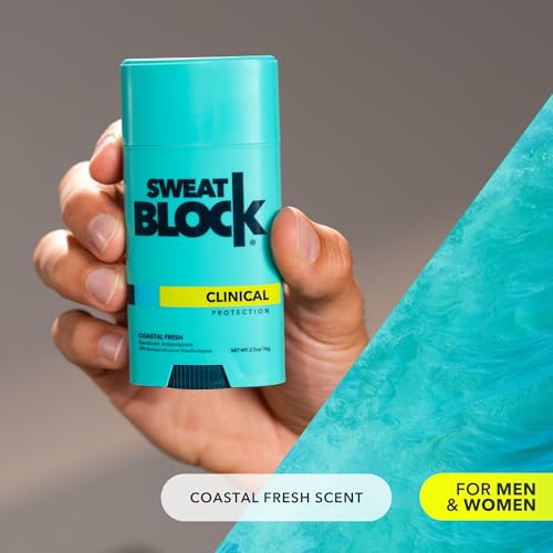 SweatBlock Clinical Strength Deodorant & Antiperspirant Coastal Fresh 2-Pack - 2.7 oz