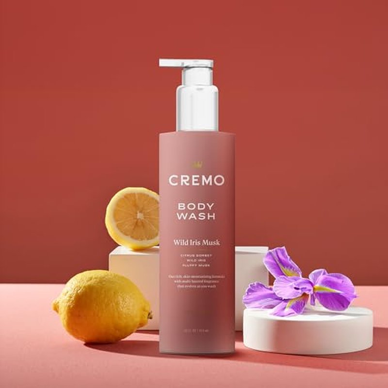 Cremo Women's Body Wash Bundle with White Jasmine Amber 16 Fl Oz and Wild Iris Musk 16 Fl Oz