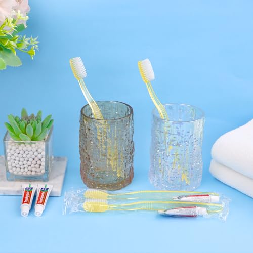 Disposable Toothbrush with Toothpaste Set 100 Pack - Portable & Hygienic