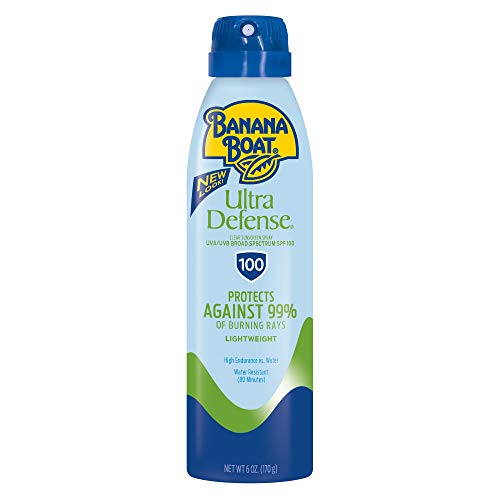 Banana Boat Ultra Defense & Sport Ultra Clear Sunscreen Sprays SPF 100, 6oz | Sunscreen Bundle with Vitamins C & E, Aloe, Water Resistant