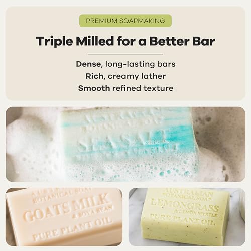Goat Milk & Soya Bean Soap Set - 16 Bars with Variety of Natural Blends