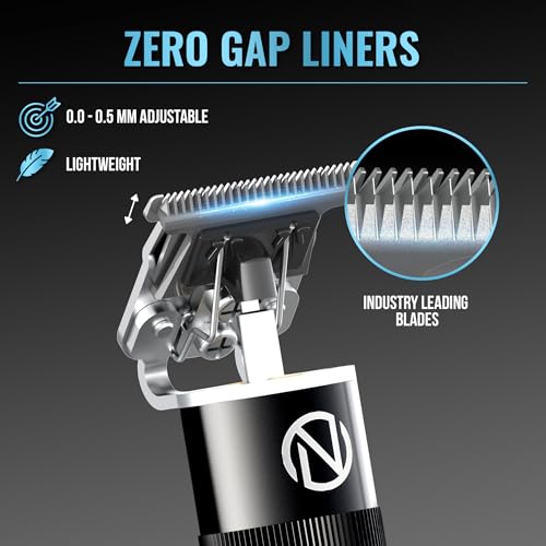 Novah Professional Hair Clippers for Men, Professional Barber Clippers and Trimmer Set, Mens Cordless Clipper, Fade Haircut Kit, Electric Hair Cut Machines