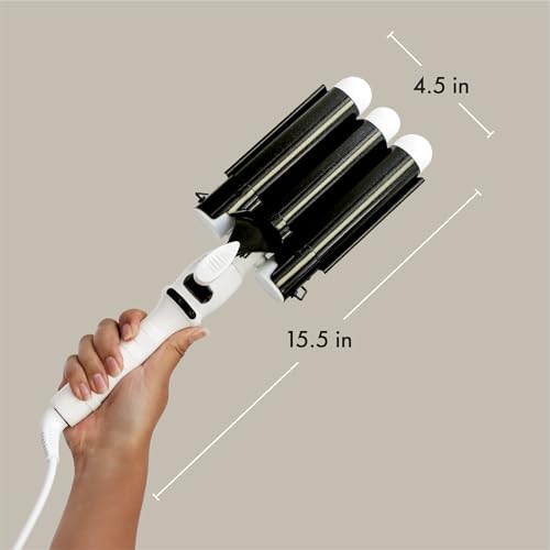 BondiBoost 32mm Wave Wand Hair Curling Iron with Ceramic Tourmaline Large Barrel