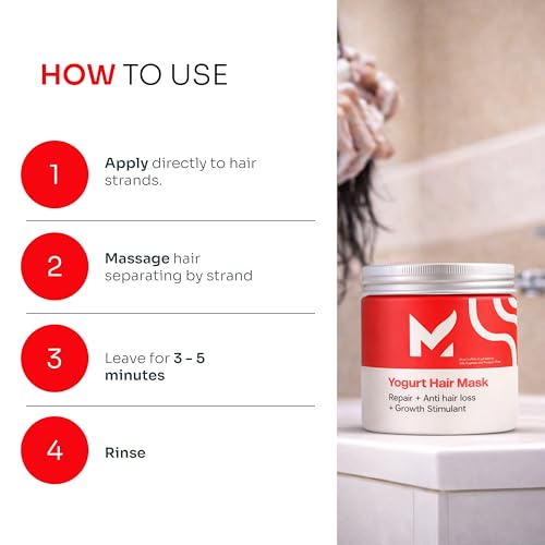 Maka Yogurt Deep Conditioning Hair Mask for Hair Loss, 12 fl oz