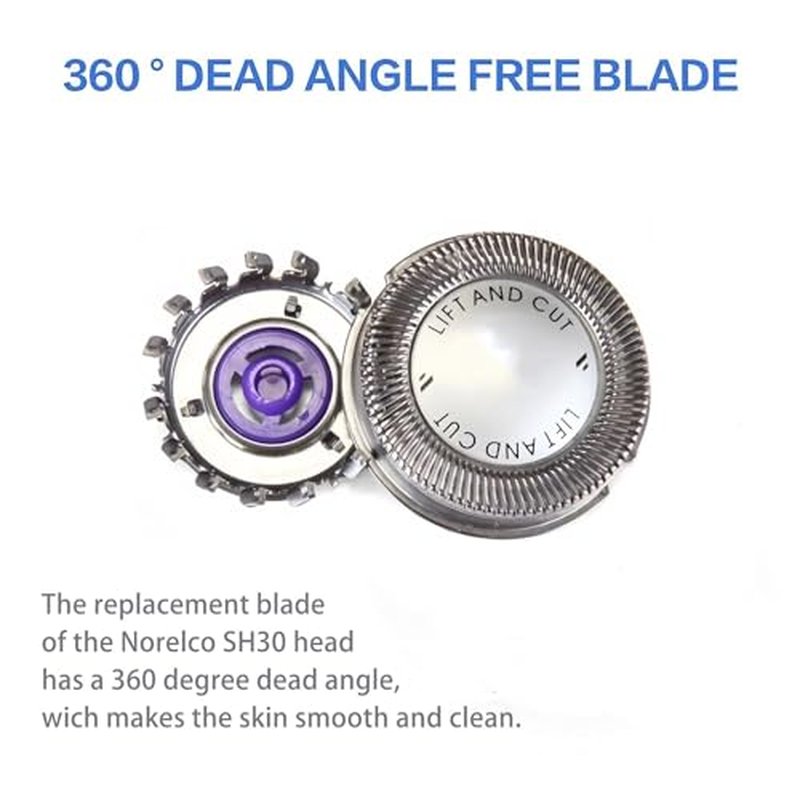 HQ56 Replacement Shaver Heads Compatible with Norelco Replacement Heads Hq56 Compatible with Philips Norelcos HQ55 HQ56 HQ3 HQ4 HQ6 Razor Shaving HQ64 Heads Blade HQ300 HQ442 HQ916 HS190 Series