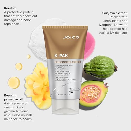 Joico K-PAK Reconstructor Deep-Penetrating Treatment | For Severely Damaged Hair | Repair & Strengthen Strands | Rebuild & Fortify Damaged Hair | Improve Elasticity | With Keratin & Arginine