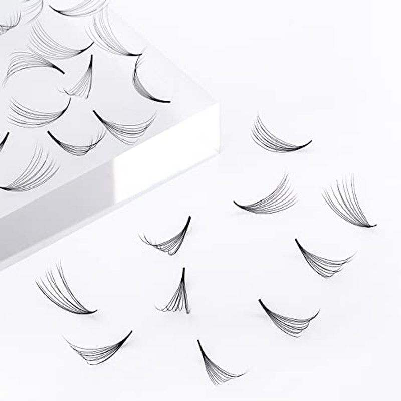 FADLASH 1000 Fans 10D Premade Volume Eyelash Extensions Mixed Tray Premade Fans Eyelash Extensions D Curl Premade Lash Fans Pointed Handmade Promade Loose Fans Thin Base (10D-0.07D,9-16mm)