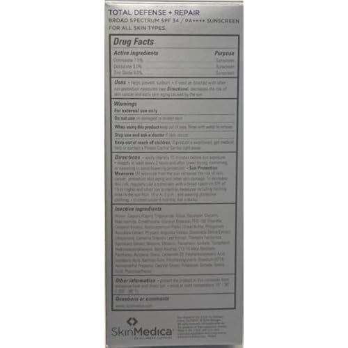 SkinMedica Total Defense + Repair SPF 34 Sunscreen for Face