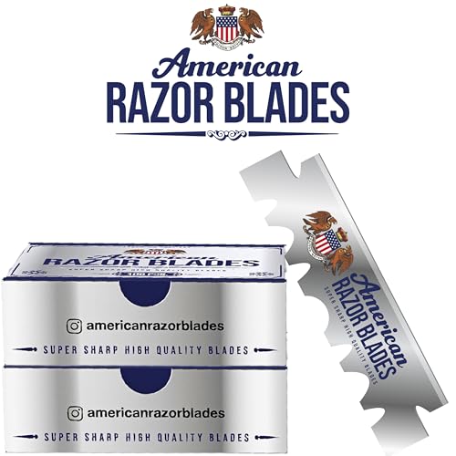 The Shave Factory Straight Edge Razor Kit - with Single Stainless Steel razors (USA + American Razor)