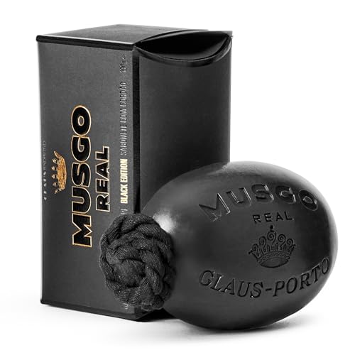 Black Edition Soap on a Rope - Detoxifying Bath Bar with Jojoba & Grape-Seed Oils