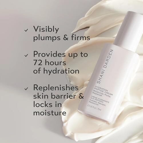 Shani Darden Hydrating Peptide Face Moisturizer - Oil-Free, 72-Hour Hydration, for Normal to Dry Skin, 2.5 fl oz