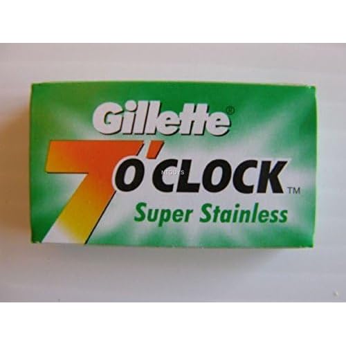 7 O'clock Super Stainless Double Edge Safety Razor Blades , 5 Count (Pack of 20)