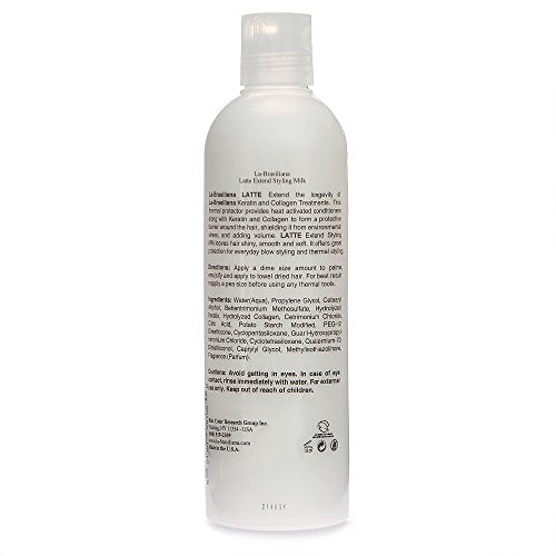 La-Brasiliana Latte Styling Milk with Collagen & Thermal Protection - 8.45 fl oz
