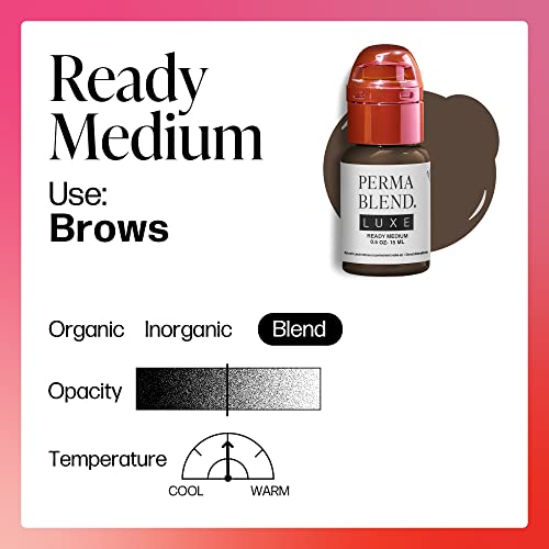 Microblading Ink - Medium Brown Lip & Eyeliner Pigment for Permanent Makeup