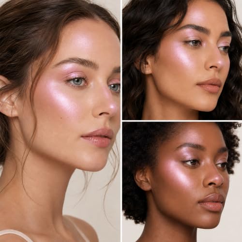Mynena Bright Pink Highlighter & Body Illuminator - Blush Quartz Variation