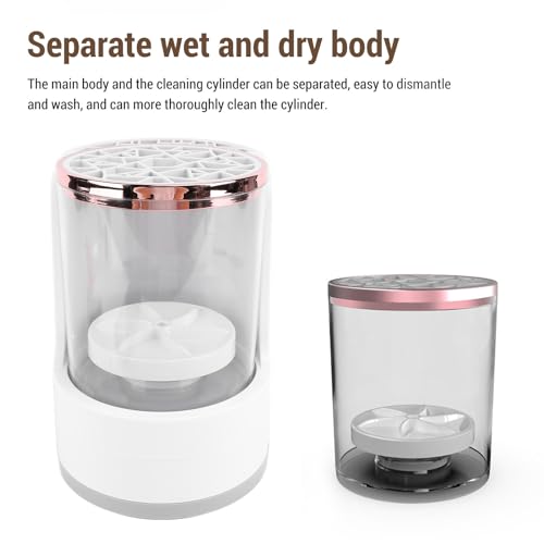 Electric Makeup Brush Cleaner, 850RPM USB Detachable Makeup Brush Cleaning Machine, 2H 5H Timer Automatic Makeup Brush Cleaner Dryer Machine, for Beauty Makeup Brush Set