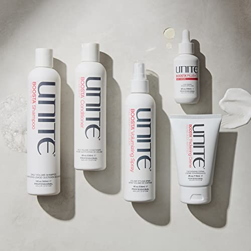 UNITE Hair ? BOOSTA Volumizing Spray ? Heat-Activated Root Lifting Spray for Weightless Volume, Texture & Flexible Hold ? UV & Thermal Protection ? 8 Fl Oz