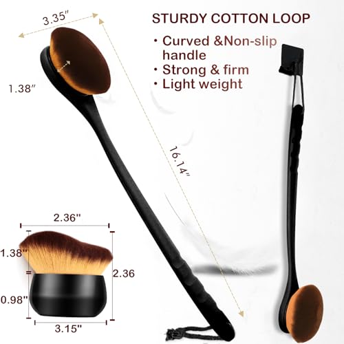 Extra Large Body Makeup Brush - Self Tanner & Lotion Applicator for Back & Body