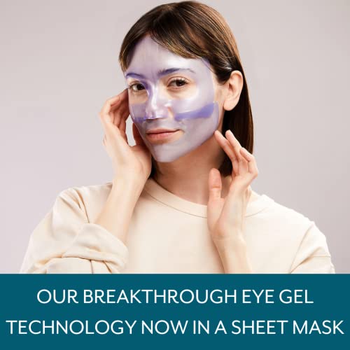 Hydrogel Face Mask with Retinol & Peptides - 1 Pack of 2 - Anti-Aging Hydrating Mask for Women and Men