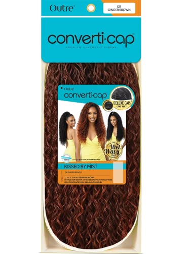 Outre Converti Cap Wet & Wavy Style Wig - Kissed by Mist, Mulled Wine