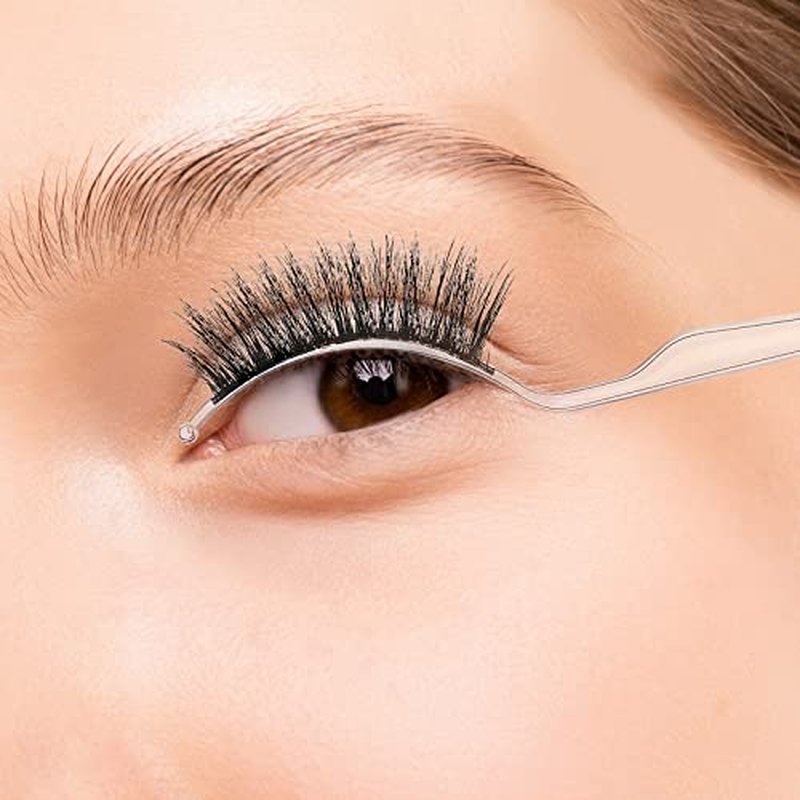 12 Pcs False Eyelashes Display Stick Eyelashes Applicator Tool 3D Eyelash Extensions Style Try on Sticks Planting Grafted Eye Lashes Applicator ?(Black, Transparent