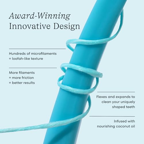 Dental Floss Set - Expanding Woven Mint Floss 99 Foot 4-Pack - Refillable, Cruelty-Free