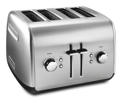 4-Slice Manual Toaster with Extra-Wide Slots and Adjustable Shade
